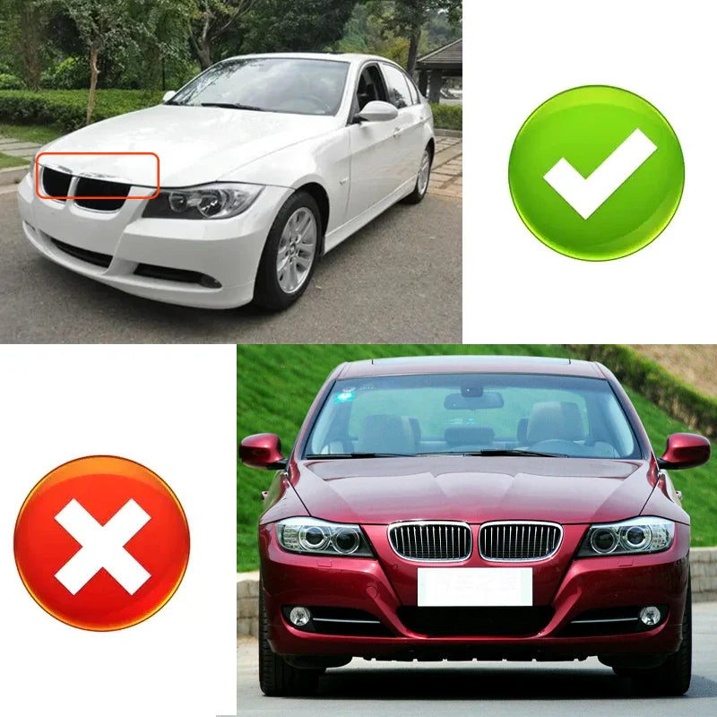 Dual slat kidney grilles fitting guide