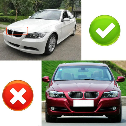 Dual slat kidney grilles fitting guide