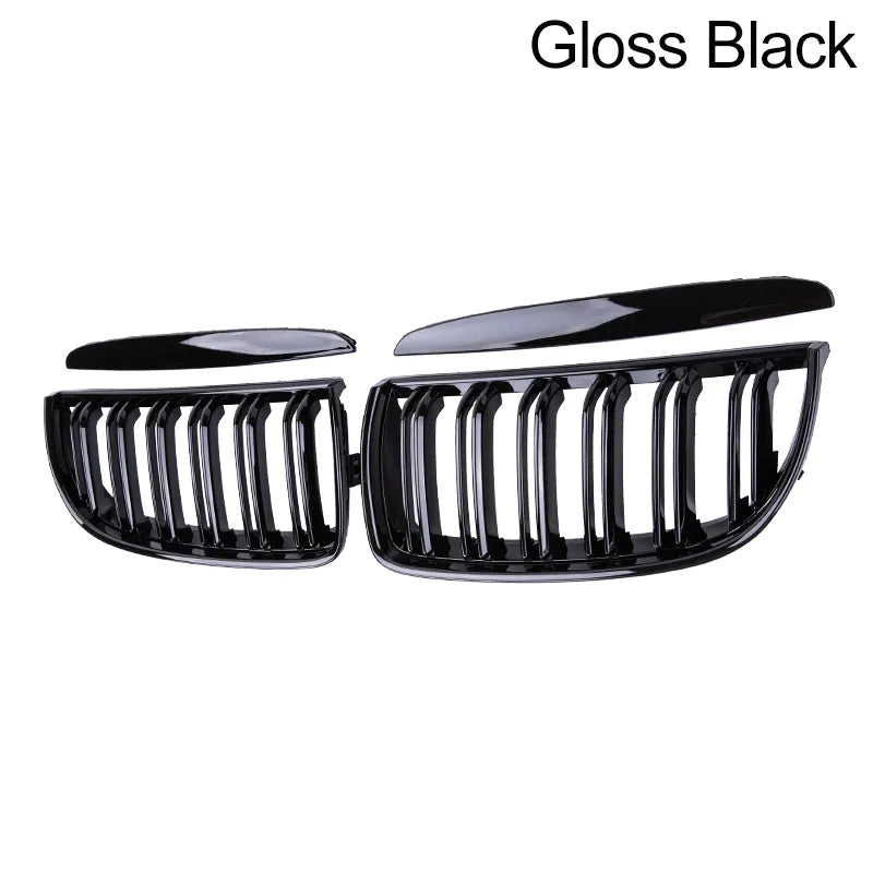 Dual slat kidney grilles gloss black