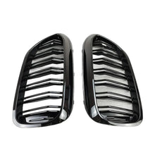 Dual slat kidney grilles close up