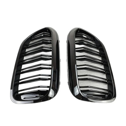 Dual slat kidney grilles close up