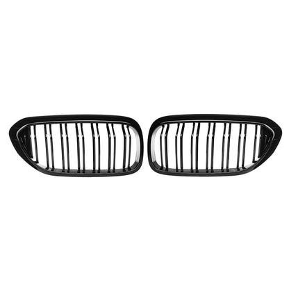 Dual slat kidney grilles close up