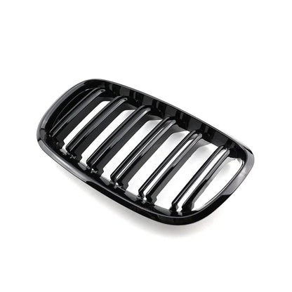 Dual slat kidney grilles close up