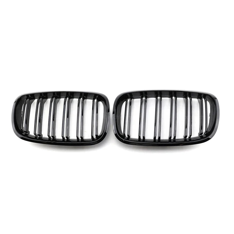 Dual slat kidney grilles close up