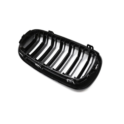 Dual slat kidney grilles close up