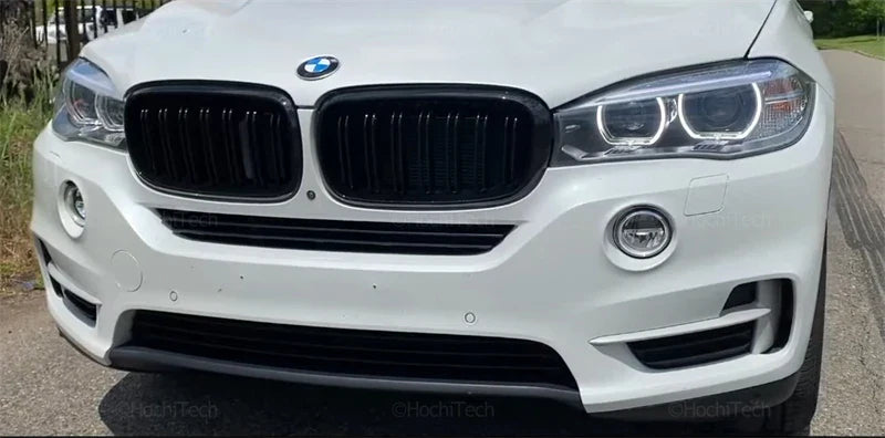 Dual slat kidney grilles on car
