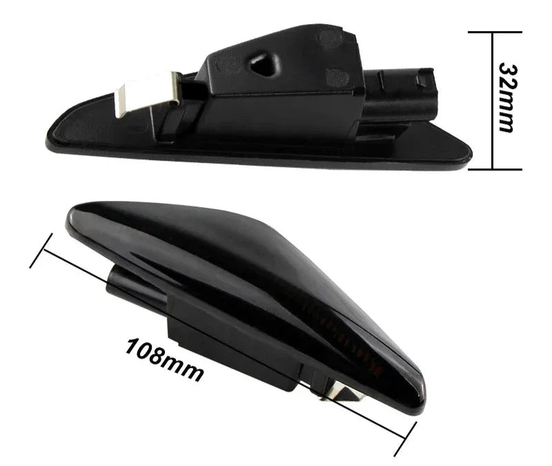 Dynamic turn signal dimensions