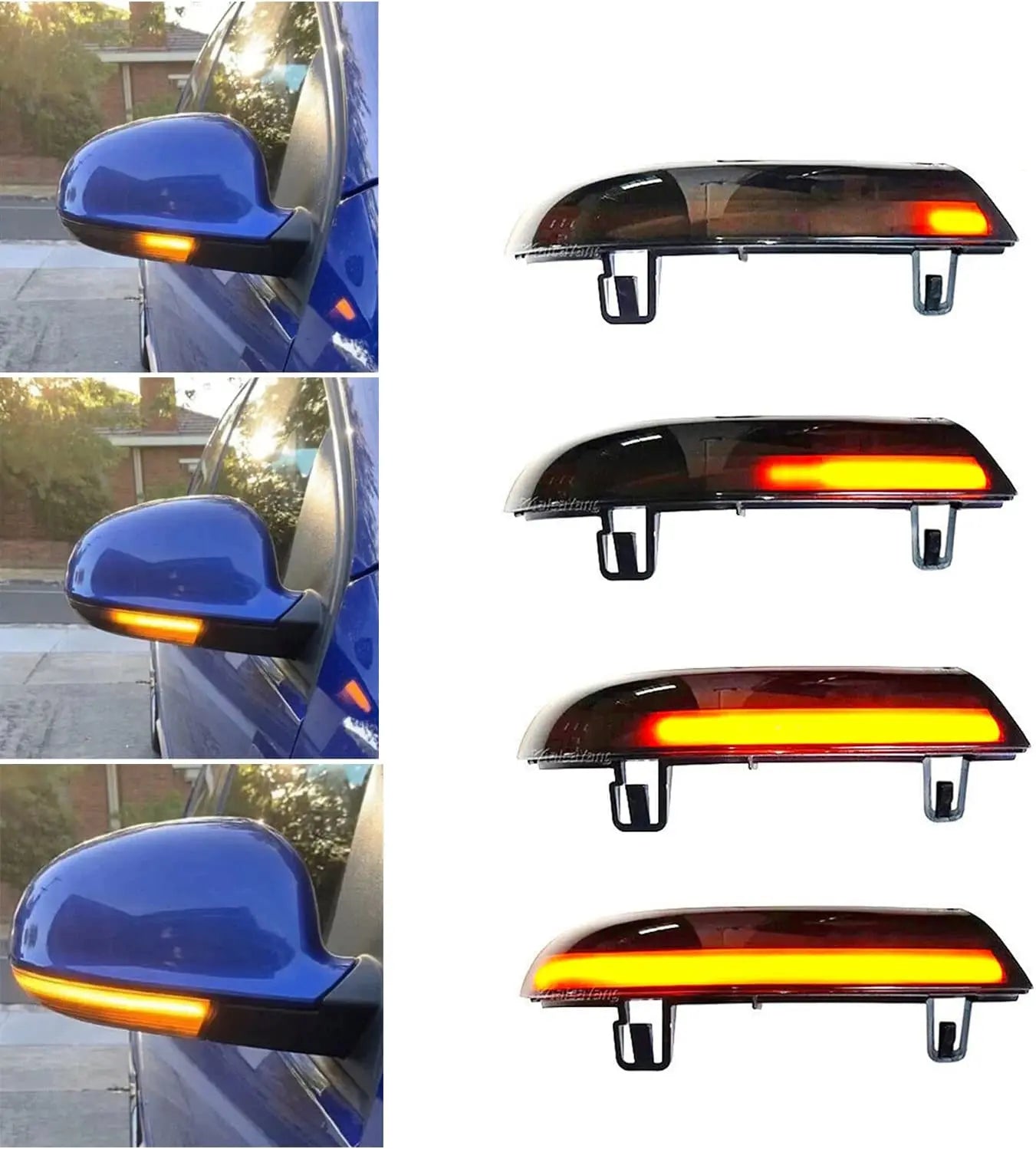 Dynamic turn signal on car light