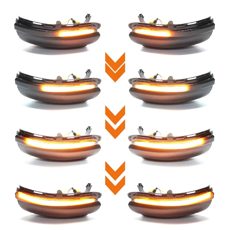 Dynamic turn signal light pattern