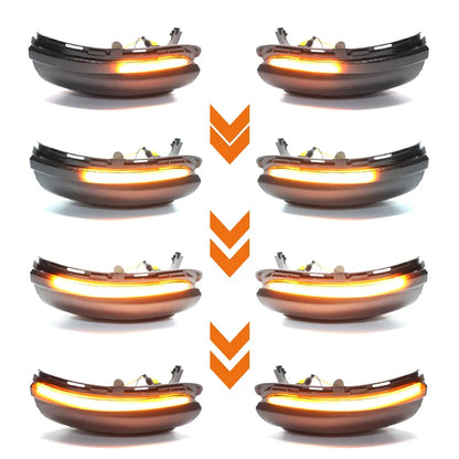 Dynamic turn signal light pattern