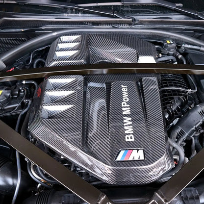 Engine bay cover carbon in car