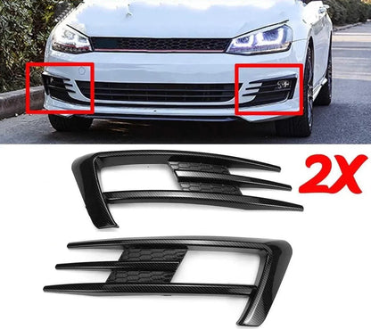 Fog light covers on car