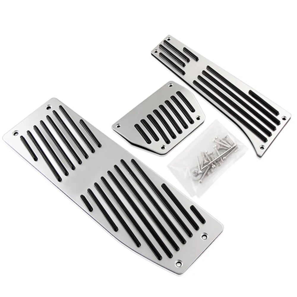 Silver automat pedals