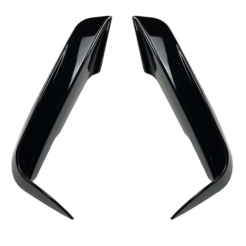 Front bumper splitter black up