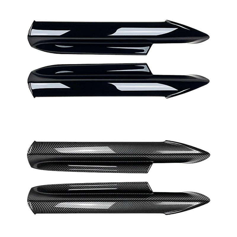 Front splitter black carbon