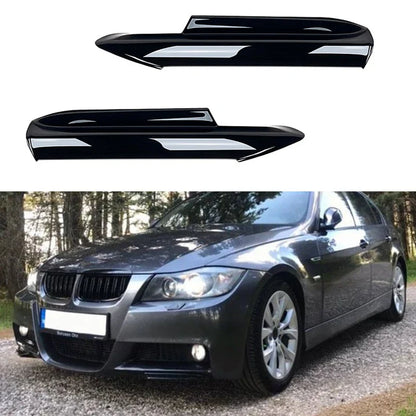 Front bumper splitter on car