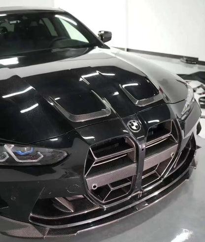 Front grille carbon on car