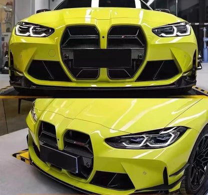 Front bumper carbon on car