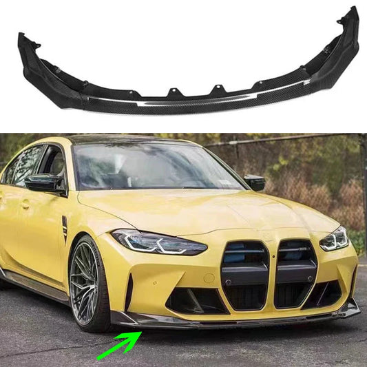 Front splitter carbon on car