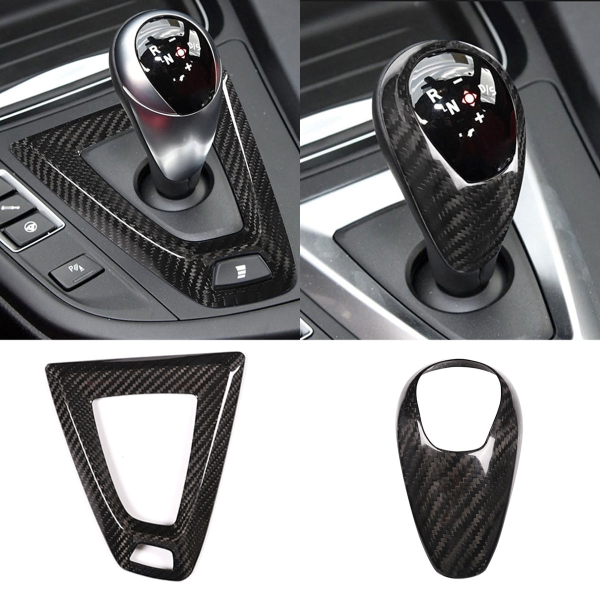 BMV carbon fiber gear selector cover F series