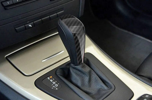 BMV carbon fiber look gear selector cover E series