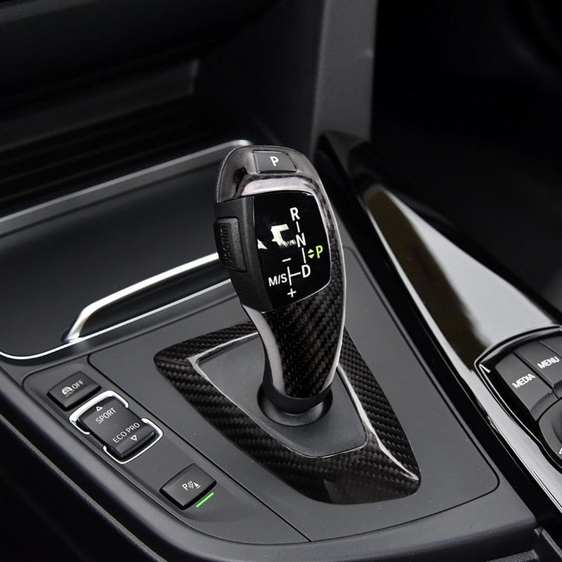 Gear selector cover carbon fiber look - Bimmer Elite