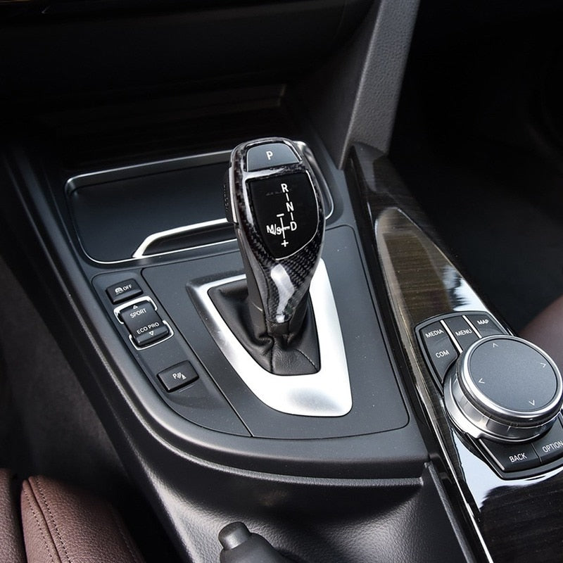 BMV gear selector cover carbon fiber look F series