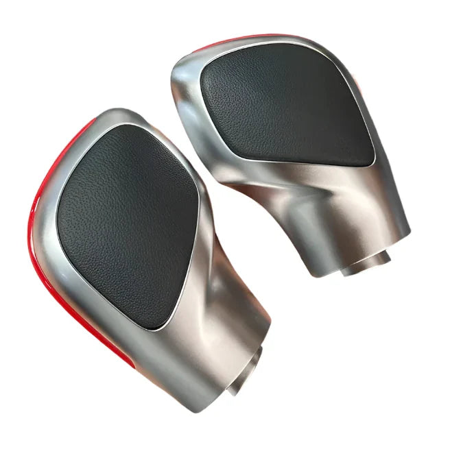 Gear selector leather red