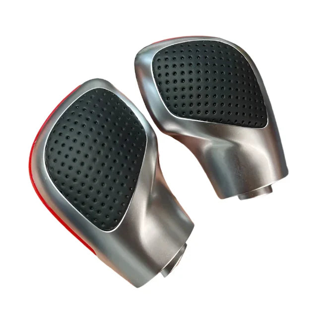 Gear selector perforated leather red