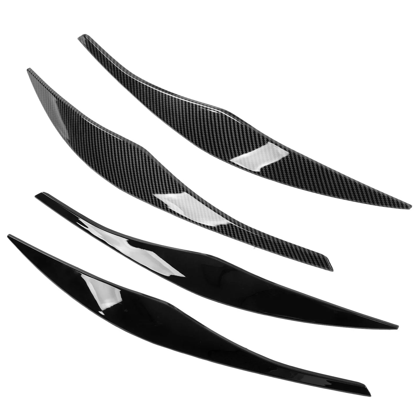 Headlight eyebrows cover BMV 3 Serie E90 E91 E92 E93 black and carbon
