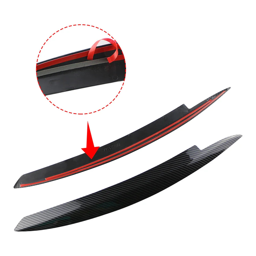 Headlight eyebrows cover Volksmotors Golf 7 carbon + tape