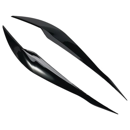 Headlight eyebrows cover BMV 3 Series F30 F31 black
