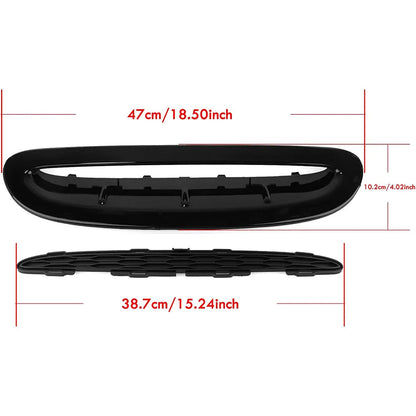 Hood scoop Mino Cooper S F54 F55 F56 F57 black closeup