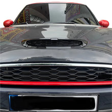 Hood scoop black on car