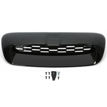 Hood scoop Mino Cooper S R55 R56 R57 R58 R59 black closeup with screws