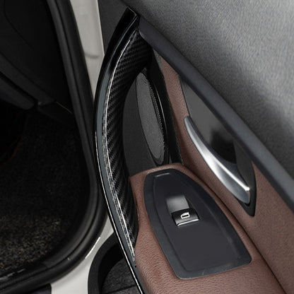 Interior door handle carbon in car