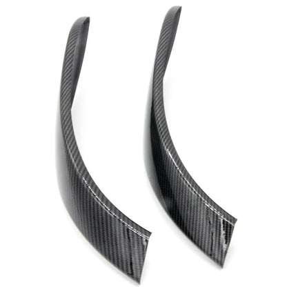 Interior door handle cover carbon