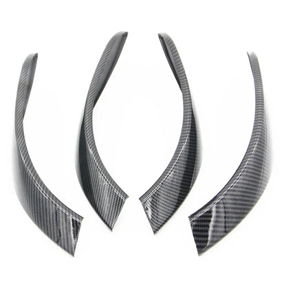 Interior door handle carbon cover full set
