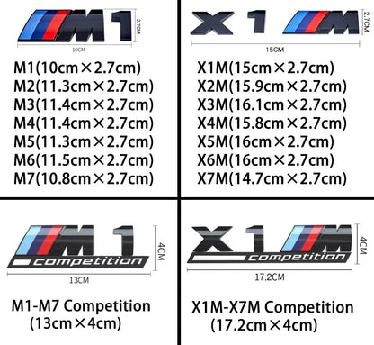 M badge sizes