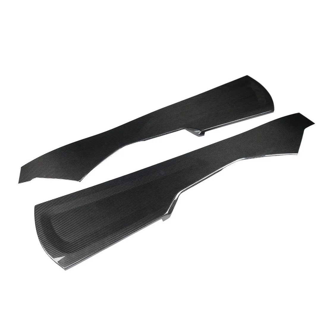Mid console covers side carbon