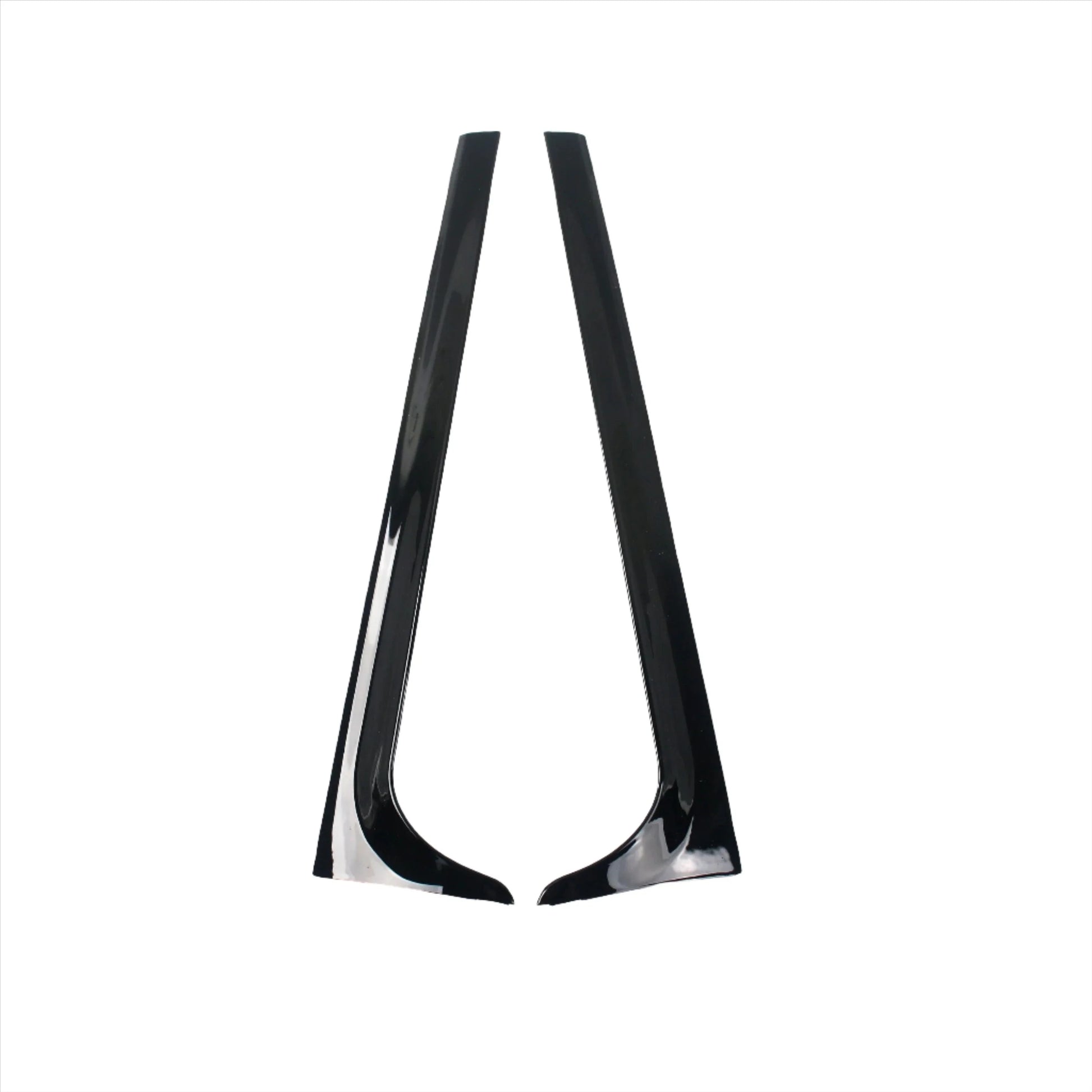 Rear window side spoiler black
