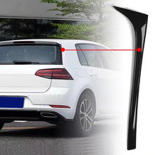 Rear window side spoiler black on car