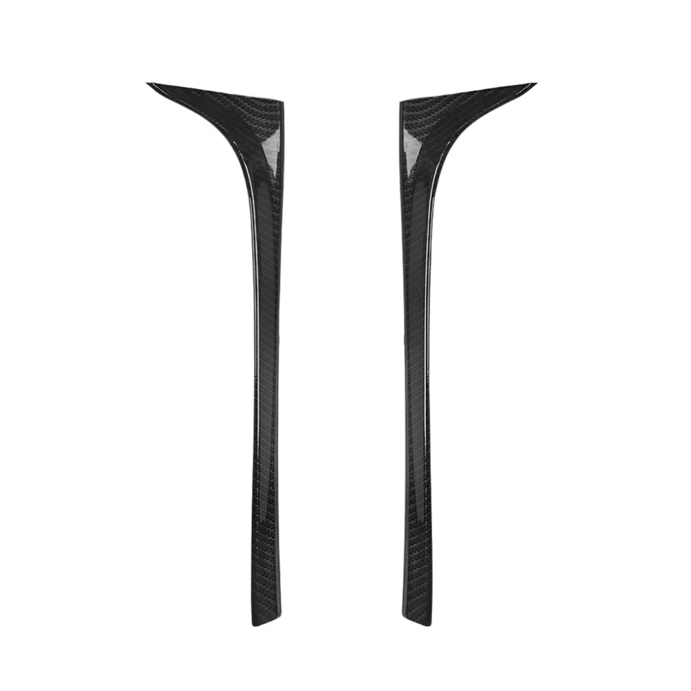 Rear window side spoiler carbon