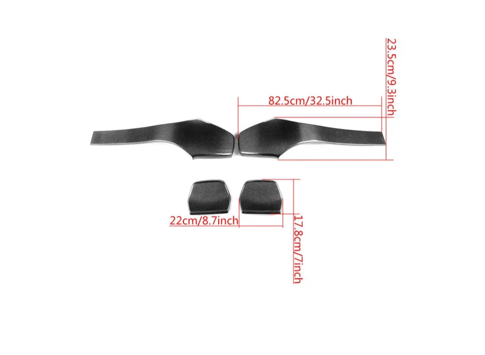 Seat back cover dimensions