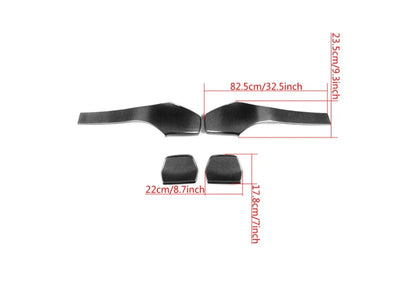 Seat back cover dimensions