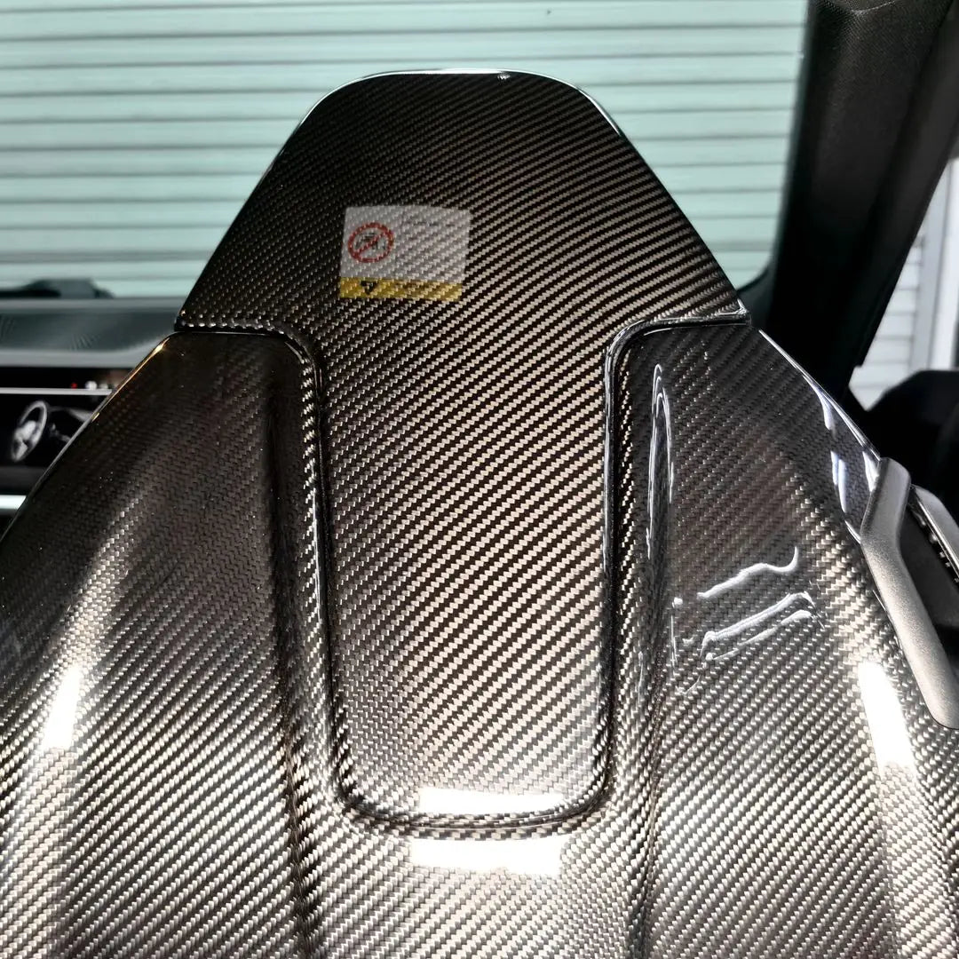 Seat back cover carbon in car
