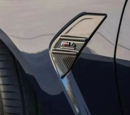 Side fender cover trim carbon on car