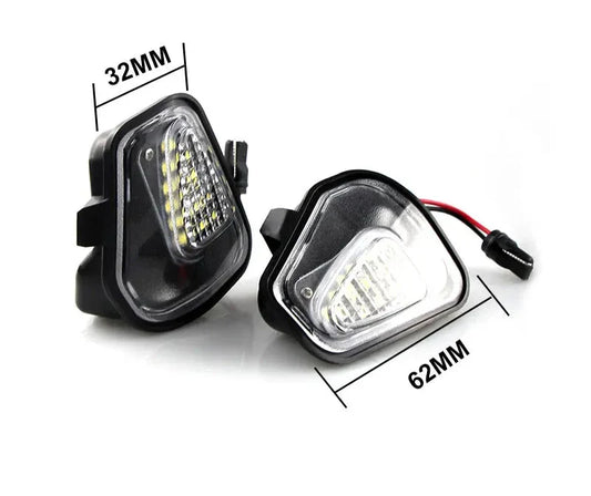 Side mirror welcome light dimensions