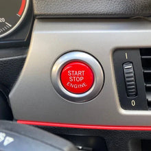 Start stop button red in car
