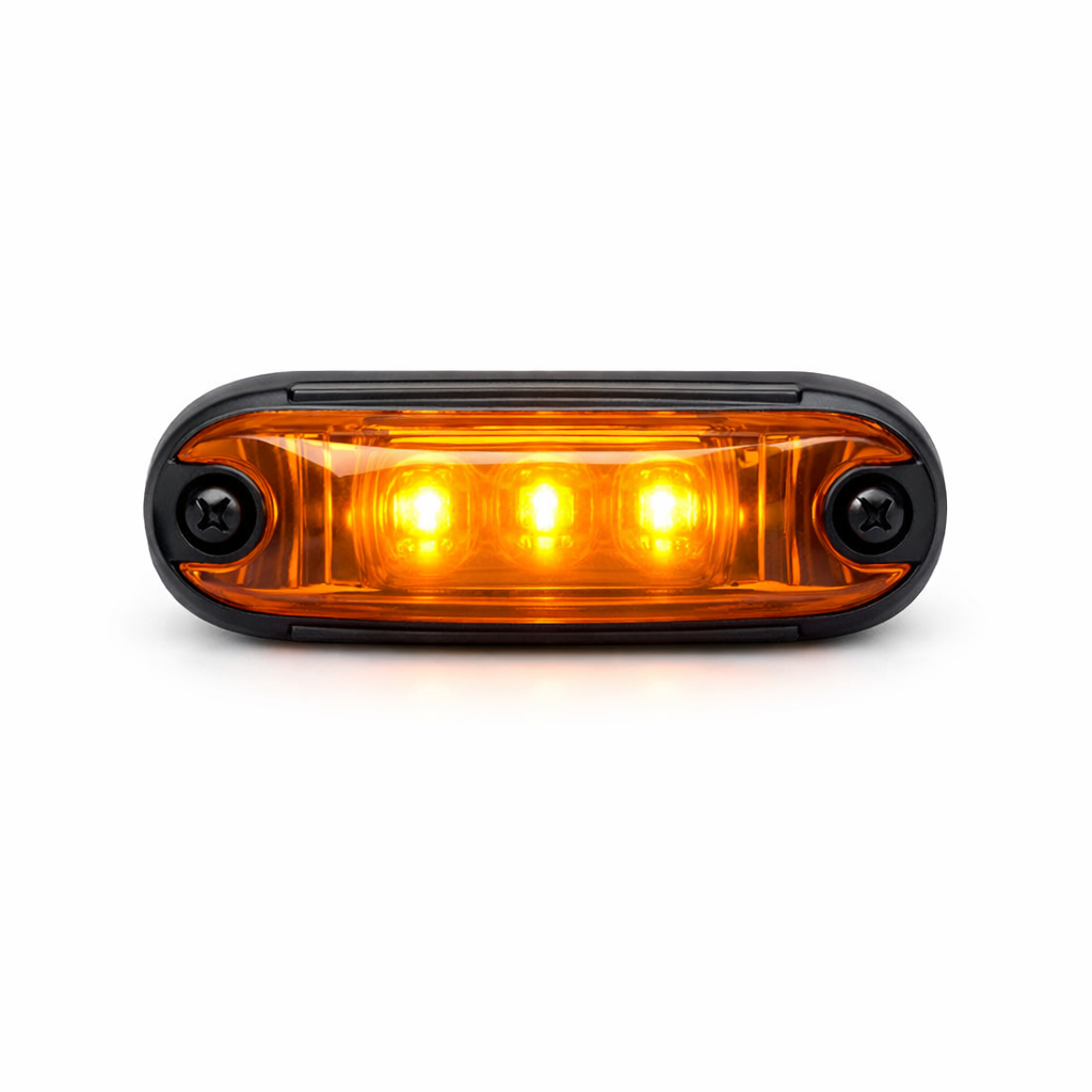 All-Weather LED Marker Lights — Compact / Amber